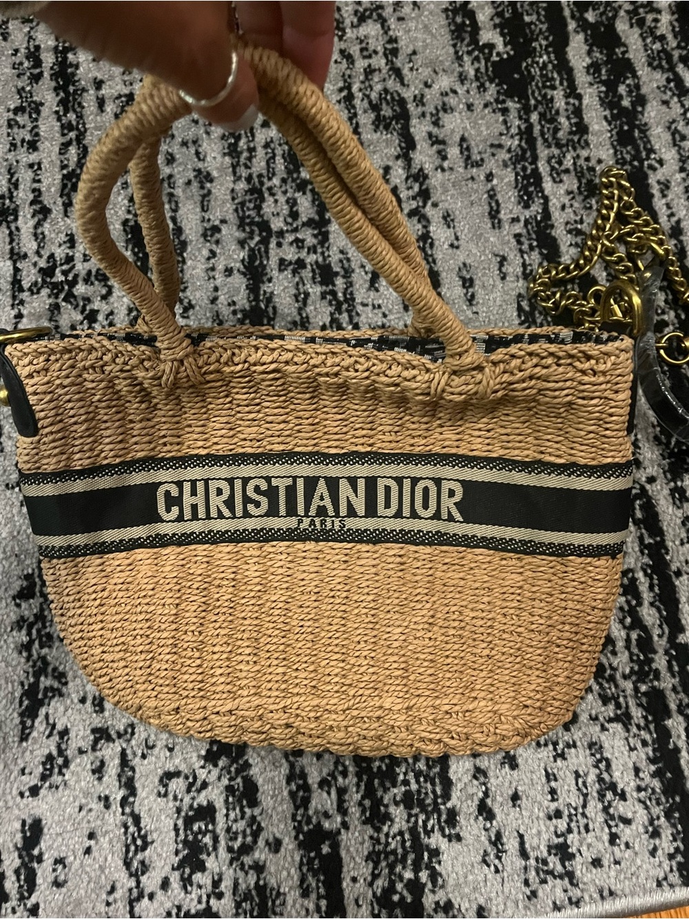 Straw tote mini bag - new!!!